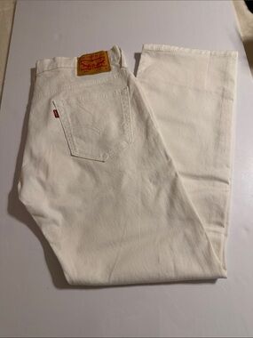 Levi's 569 Men’s Loose White Straight Fit Jeans 32” X 32”